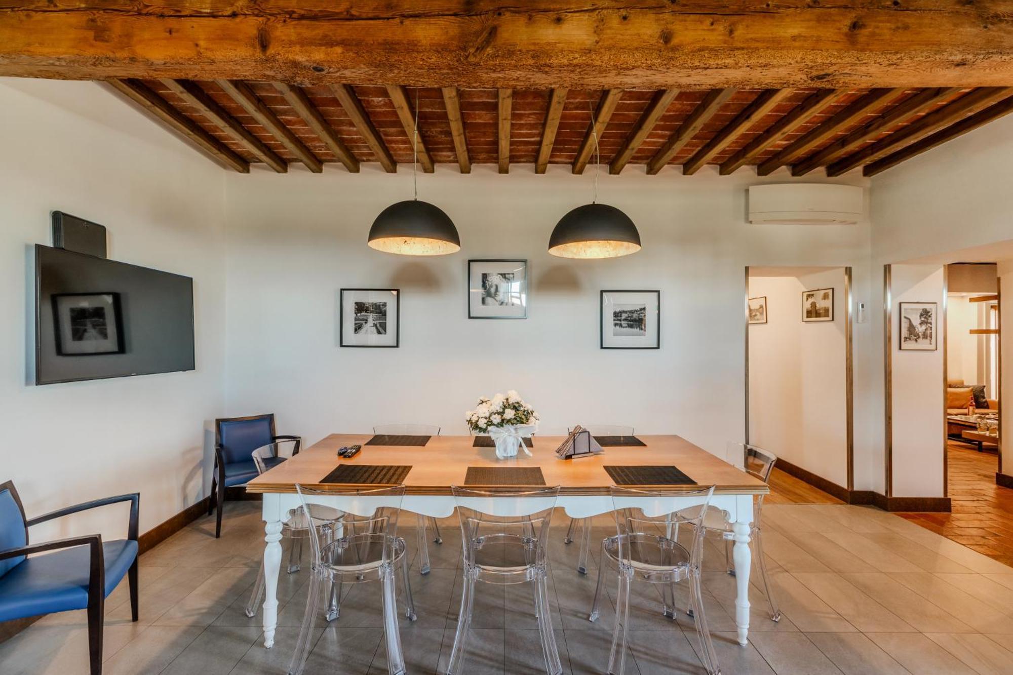 Villa Tolomei Hotel&Resort Firenze Esterno foto The dining room