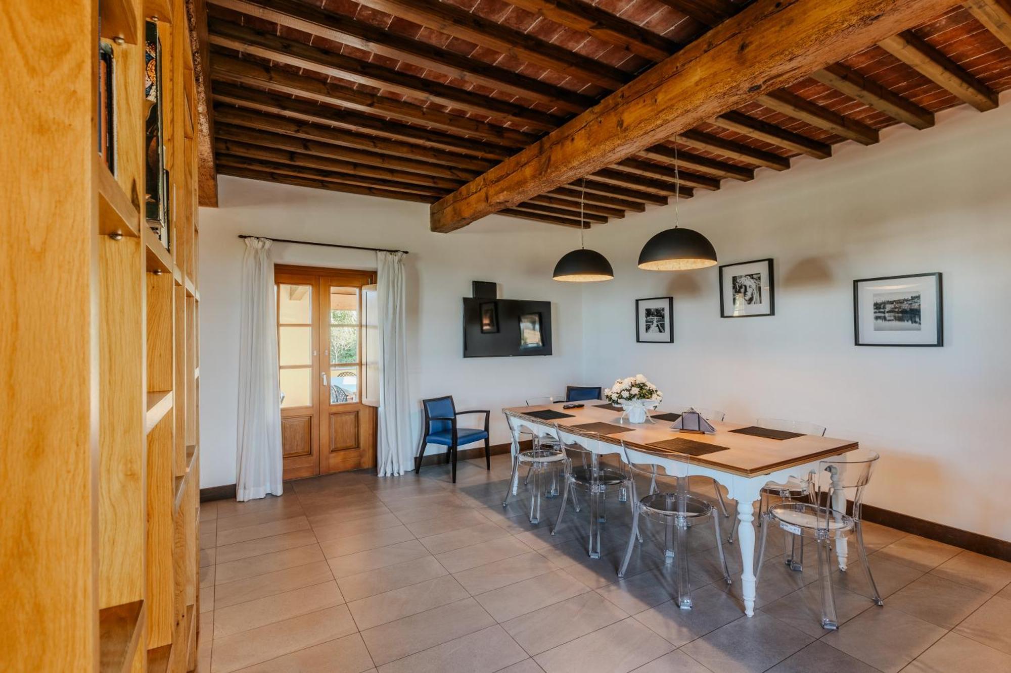 Villa Tolomei Hotel&Resort Firenze Esterno foto The dining room